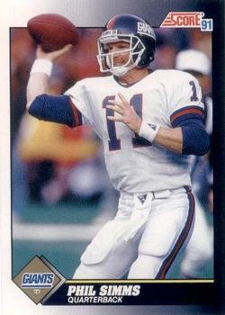 Phil Simms New York Giants 1991 Score NFL #555